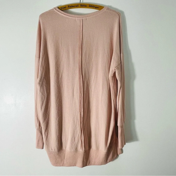 Gibson Long Sleeve Split Sides Pink Sweater Size L - Picture 7 of 7